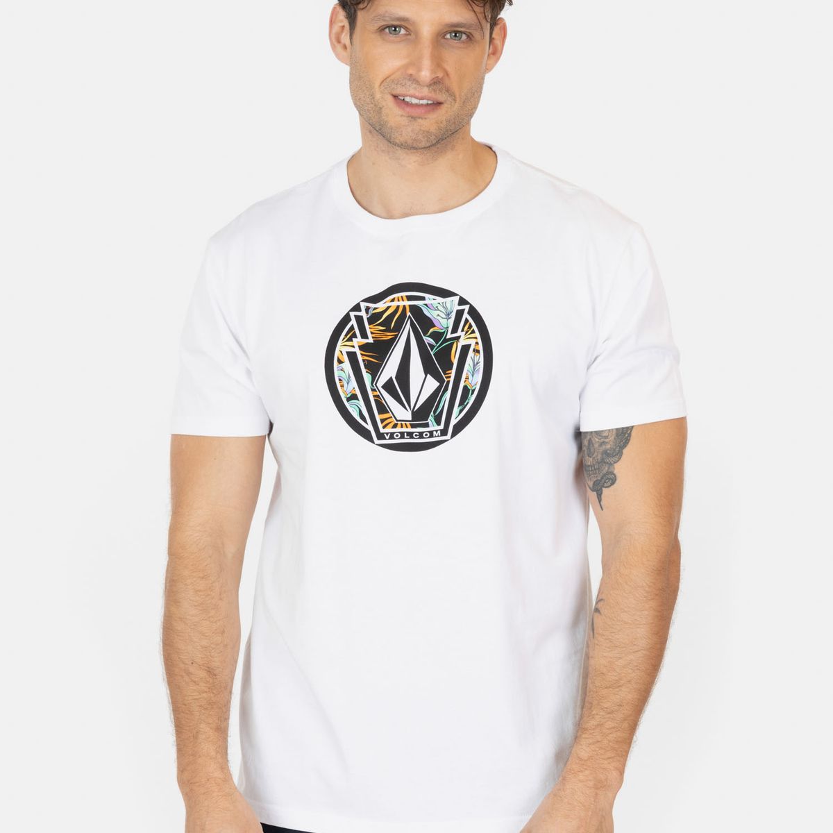 VOLCOM - Polera MC Melting Blanco Hombre Volcom - Blanco