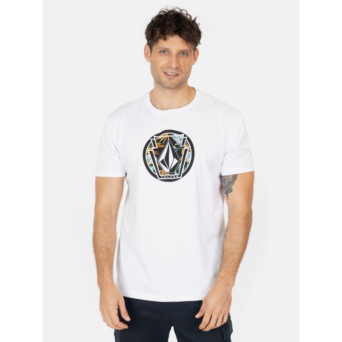 VOLCOM - Polera MC Melting Blanco Hombre Volcom - Blanco