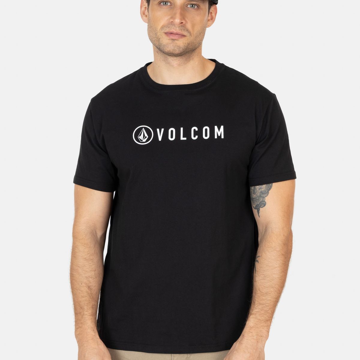 VOLCOM - Polera MC Header Negro Hombre Volcom