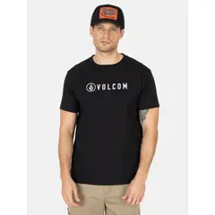 VOLCOM - Polera MC Header Negro Hombre