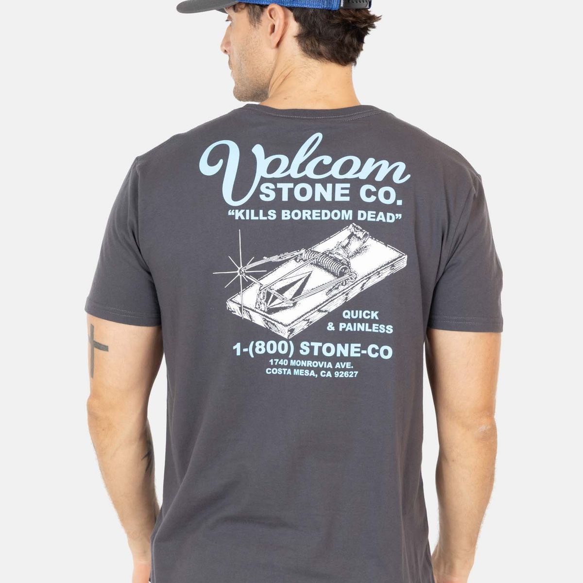 VOLCOM - Polera MC Push Gris Hombre Volcom