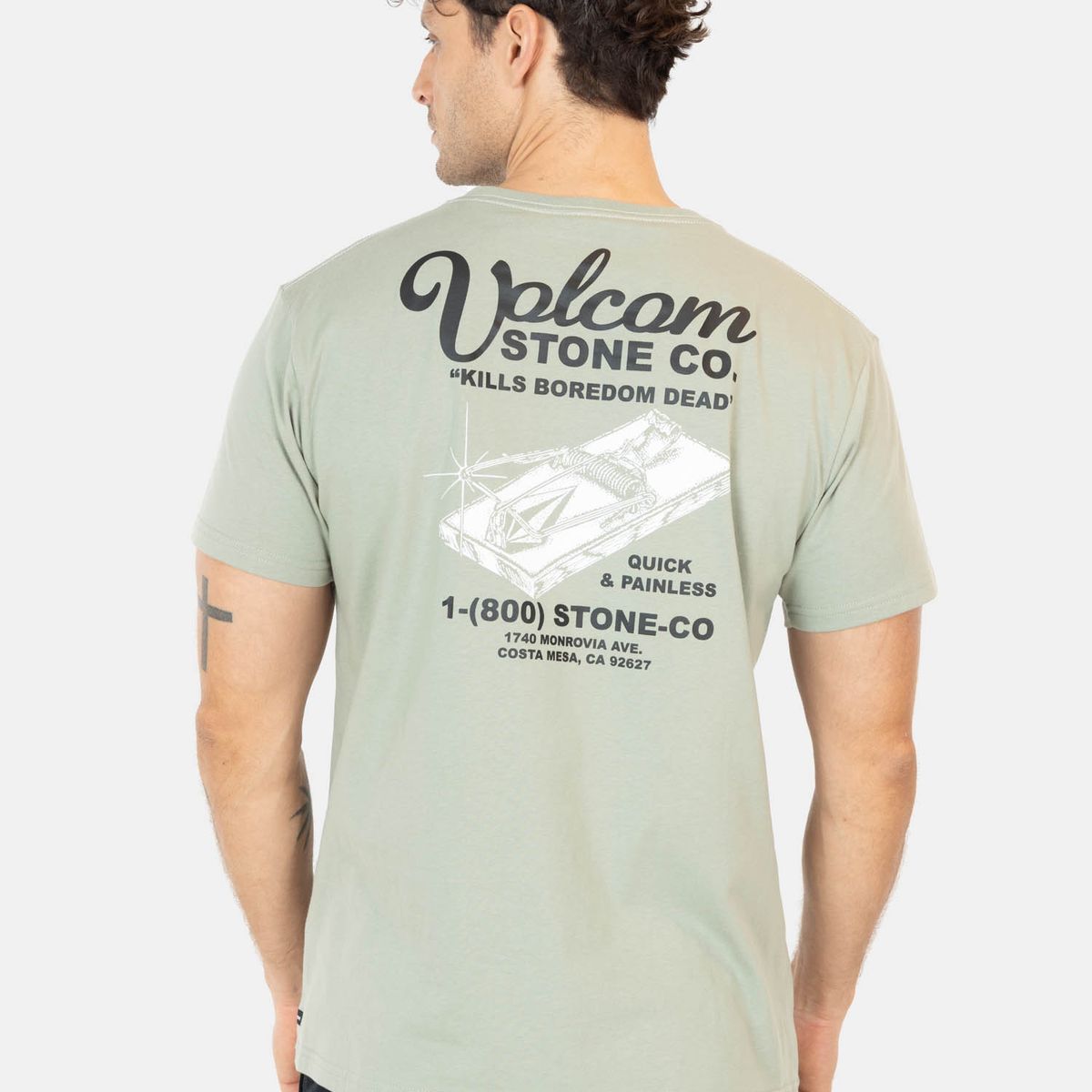 VOLCOM - Polera MC Push Verde Hombre Volcom