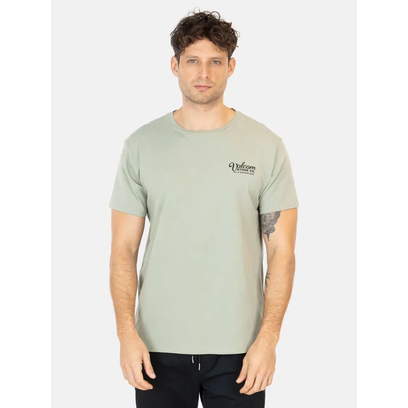 VOLCOM - Polera MC Push Verde Hombre Volcom