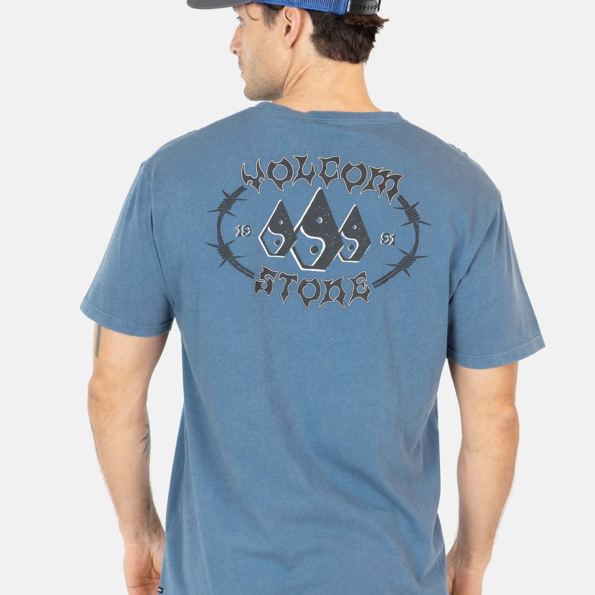 VOLCOM - Polera MC Line Azul Hombre Volcom