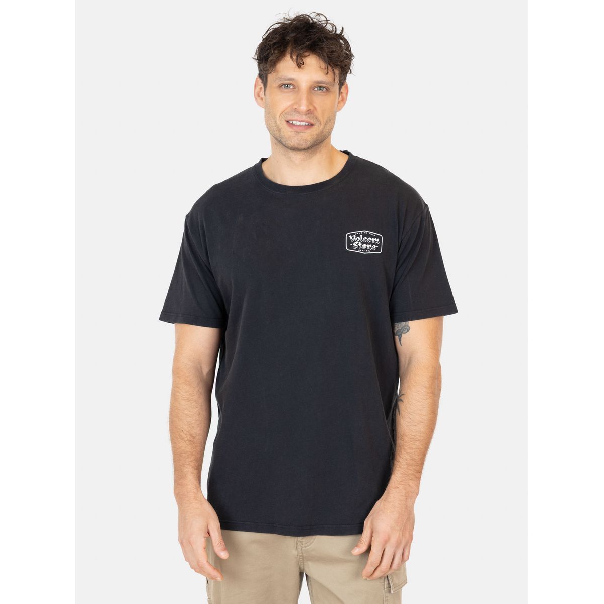 VOLCOM - Polera MC Stone Buckle Negro Hombre Volcom
