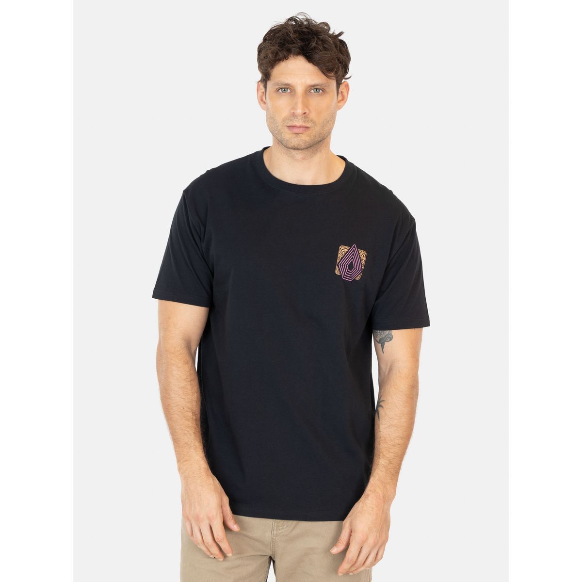 VOLCOM - Polera MC Plated Negro Hombre Volcom
