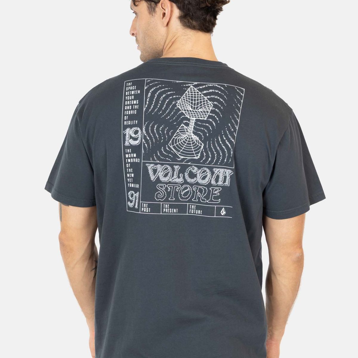 VOLCOM - Polera MC Timewave Gris Hombre Volcom