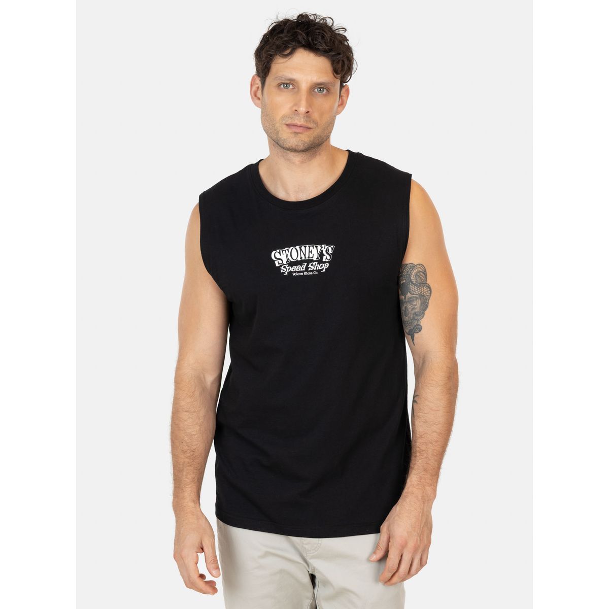 VOLCOM - Polera SM Tidalux Negro Hombre Volcom
