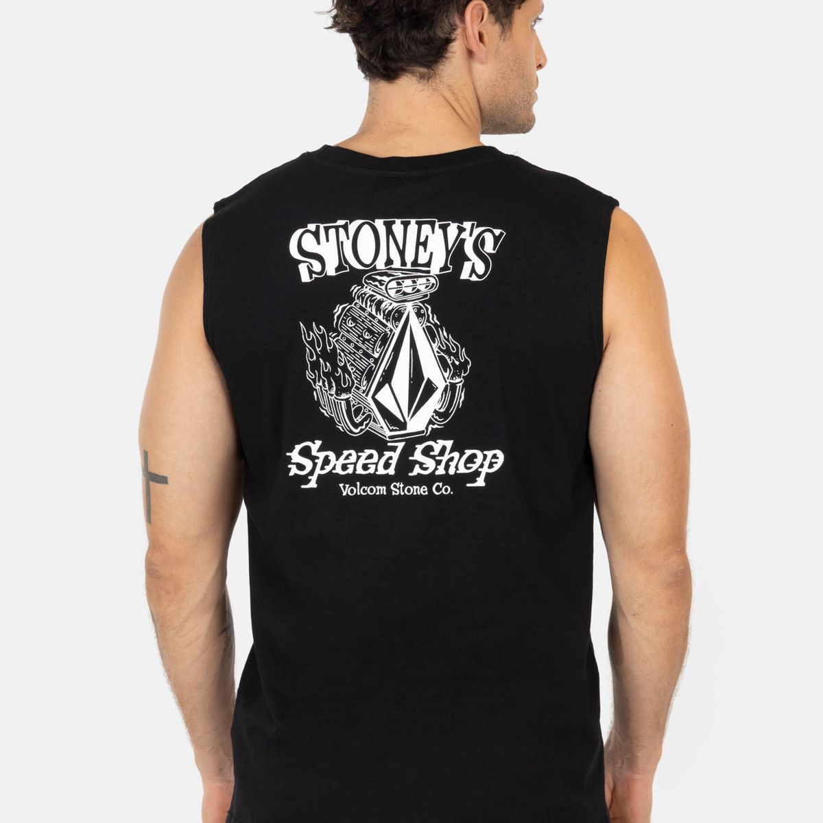 VOLCOM - Polera SM Tidalux Negro Hombre Volcom