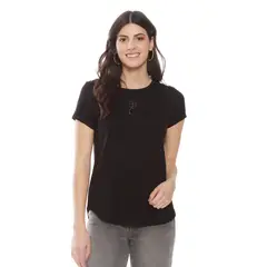 WADOS - POLERA MANGA CORTA SOLID FLOR LASER