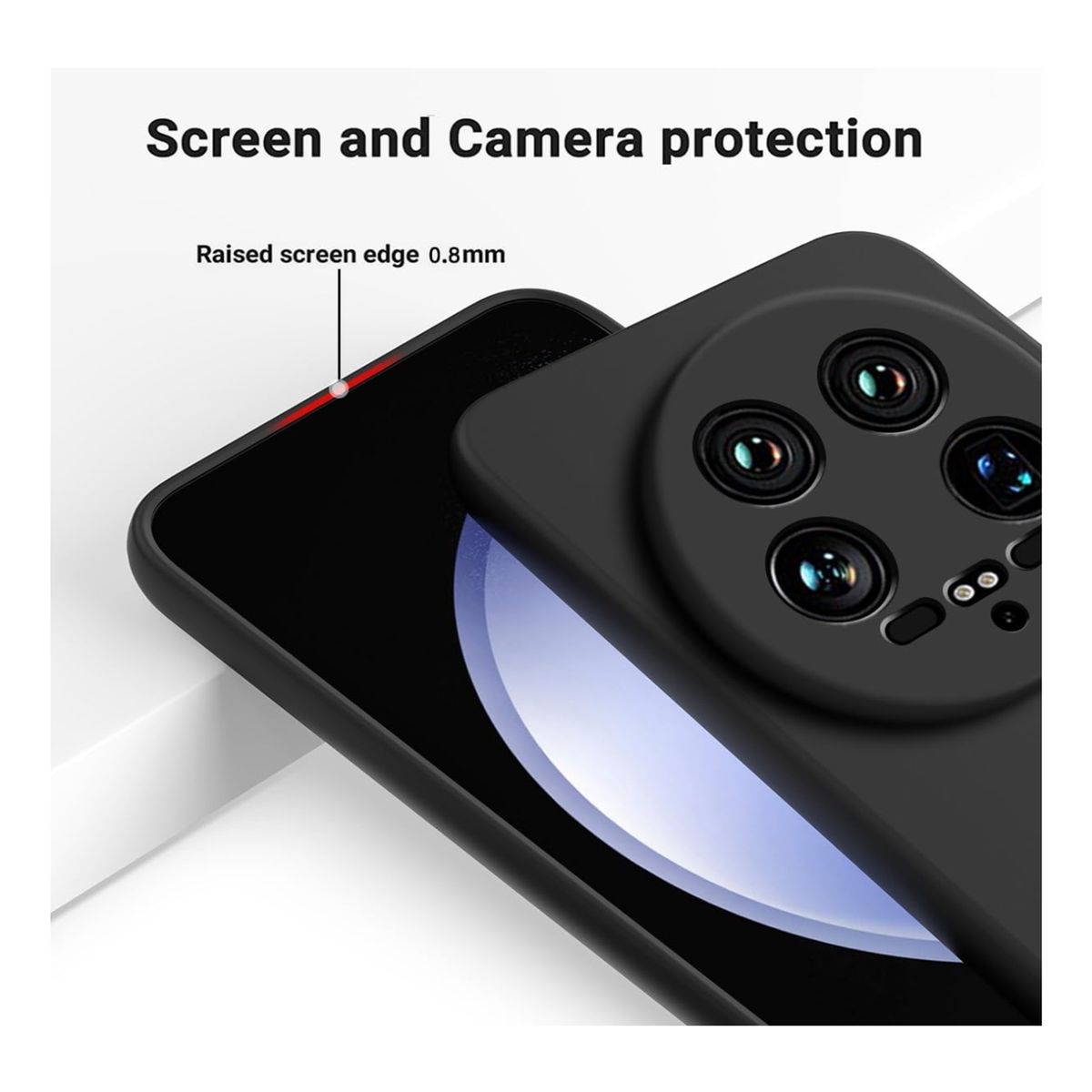 JOIGO - Carcasa Funda Para Xiaomi 14 Ultra 5g Goma Negro