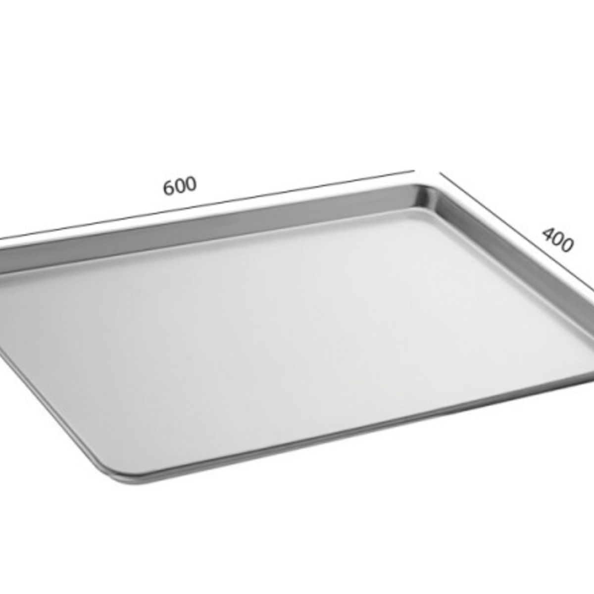 GENERICO - Bandeja Pastelera Aluminio 60x40 Cm