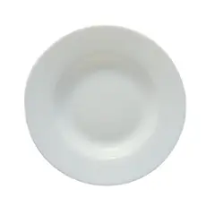 BORMIOLI - Plato Hondo Redondo 24cm Blanco Rocco Resistente