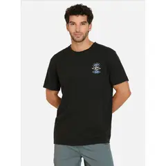 RIP CURL - Polera MC Surf Negro Hombre - Negro