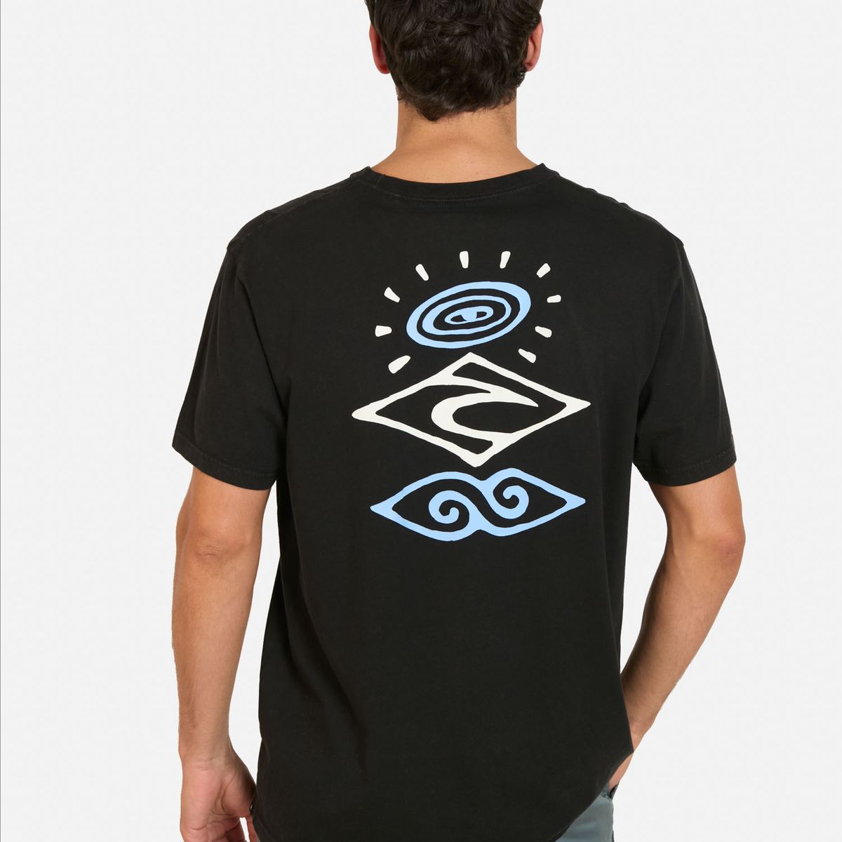 RIP CURL - Polera MC Surf Negro Hombre Rip Curl - Negro