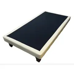 DULCES SUEÑOS - Base Europea Premium 1.5 P ( Espuma , Patas Rosen )BEIGE LINO 105x 200