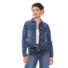 WADOS - CHAQUETA DENIM FULL PRINT
