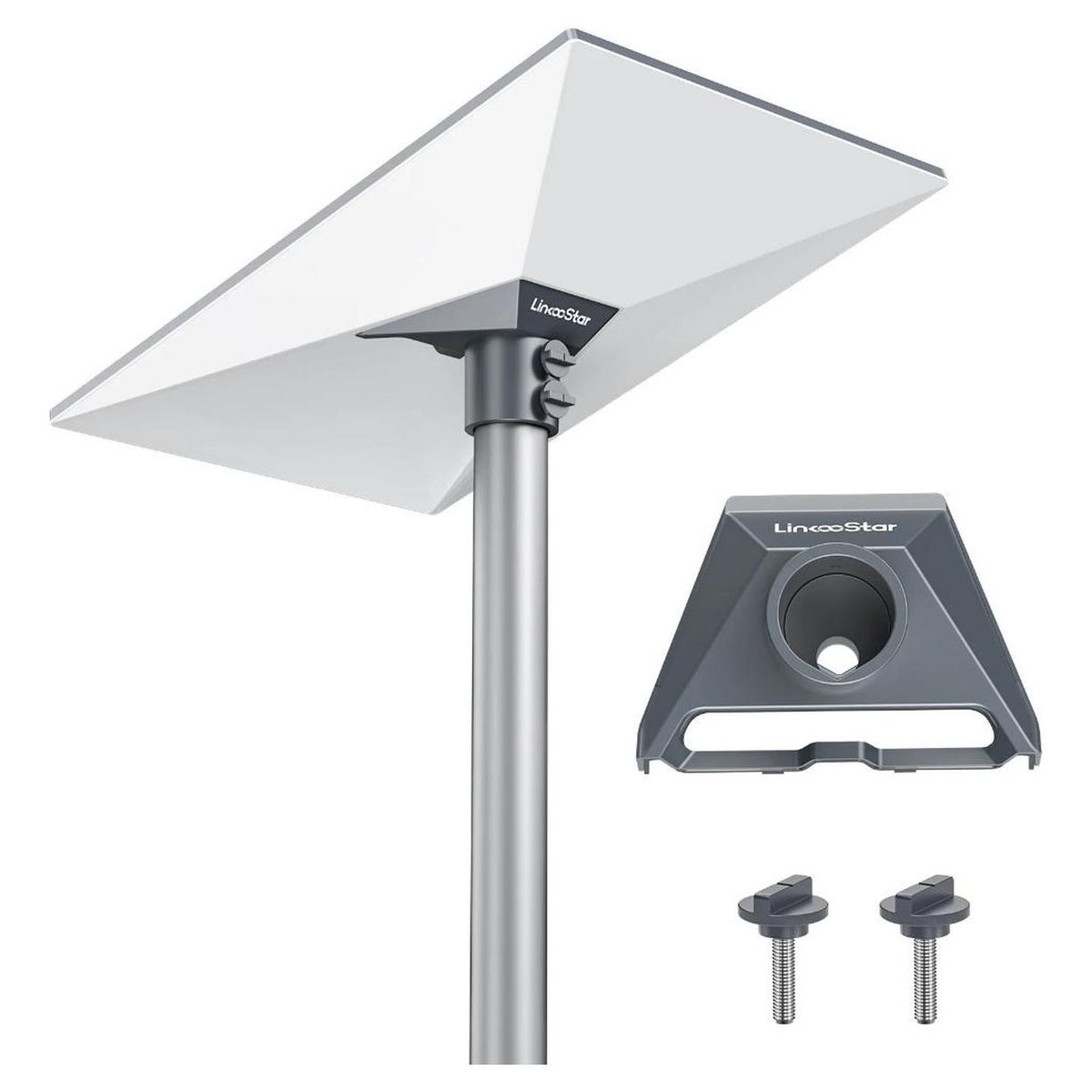GENERICO - Adaptador Tubo Montaje Starlink Gen 3 Aleación Aluminio Gris