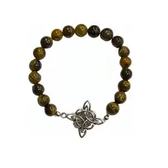 GENERICO - Pulsera Nudo De Brujas Elasticada Piedras Protección Suerte
