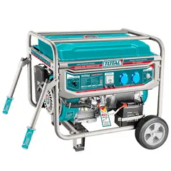 TOTAL TOOLS - Generador Gasolina (Bencinero) Manual y Eléctrico 5.0 kW Total
