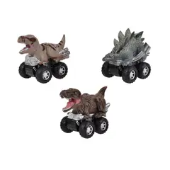 JURASSIC WORLD - PACK 3 DINOSAURIOS VEHÍCULO PULLBACK JURASSIC