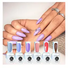 FLAMENCO - Set de 6 esmaltes semipermanentes secado uv larga duración