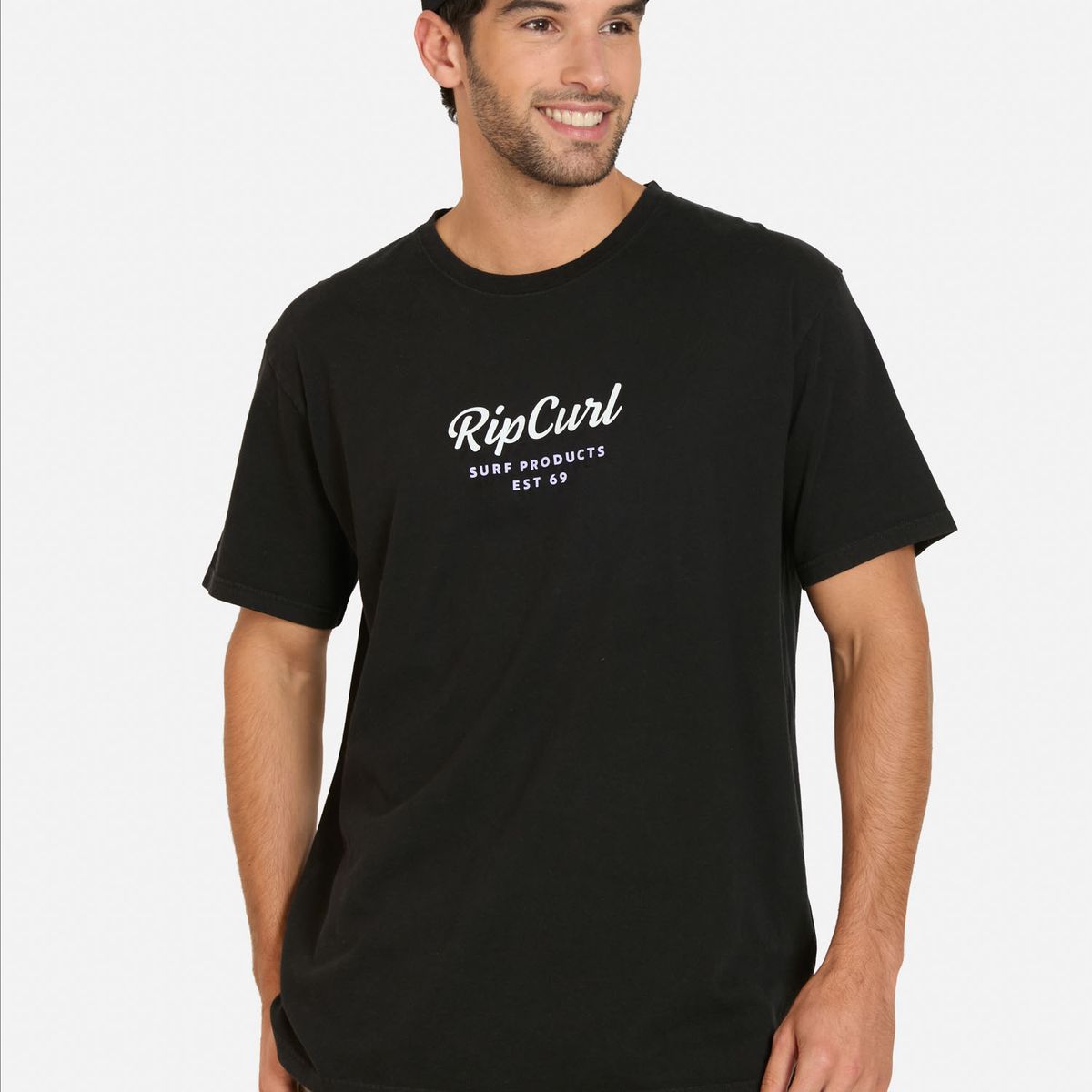 RIP CURL - Polera MC Easy Negro Hombre Rip Curl - Negro