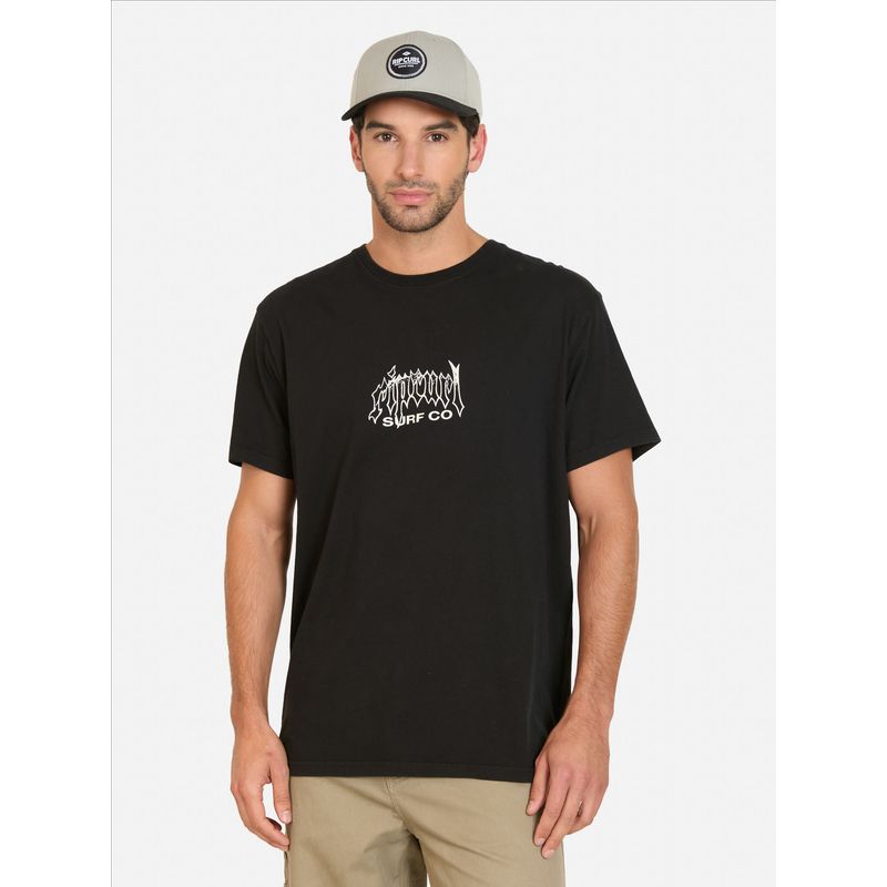 RIP CURL - Polera MC Archive Dragon Negro Hombre Rip Curl - Negro