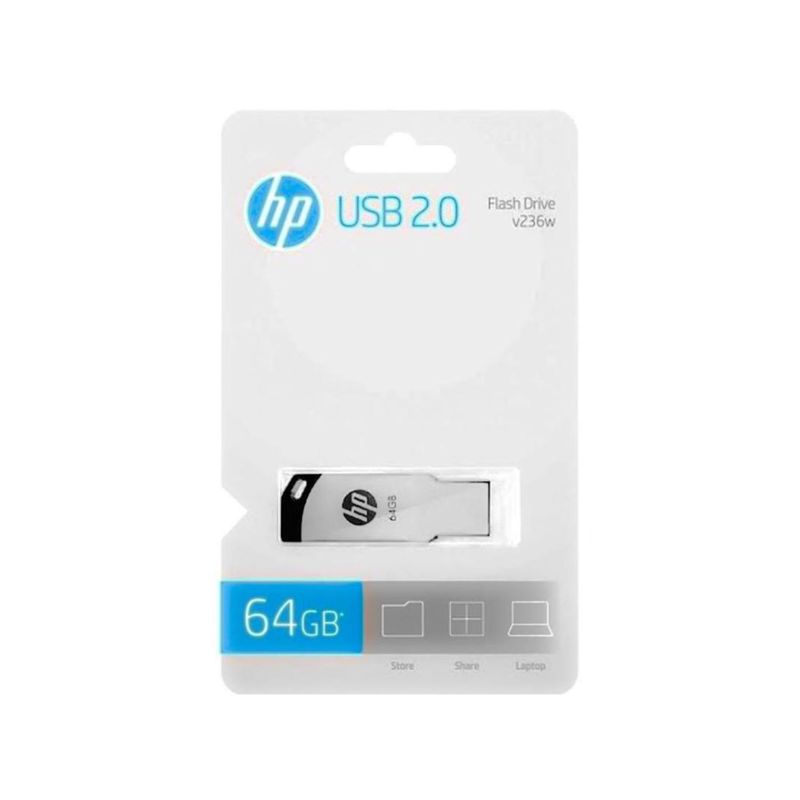 HP - Pendrive Hp V236w 64gb 2.0 Plateado - SC
