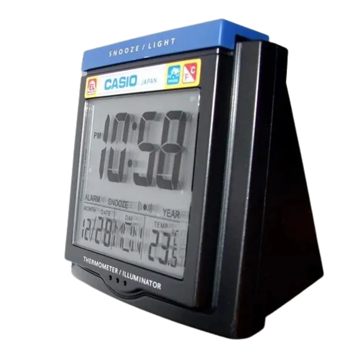 CASIO - RELOJ DESPERTADOR CASIO DQ750F-1 DIGITAL TERMOMETRO