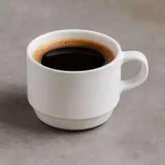 NADIR - Set 6 Taza Te 240mL Opaline Porcelana Resistente