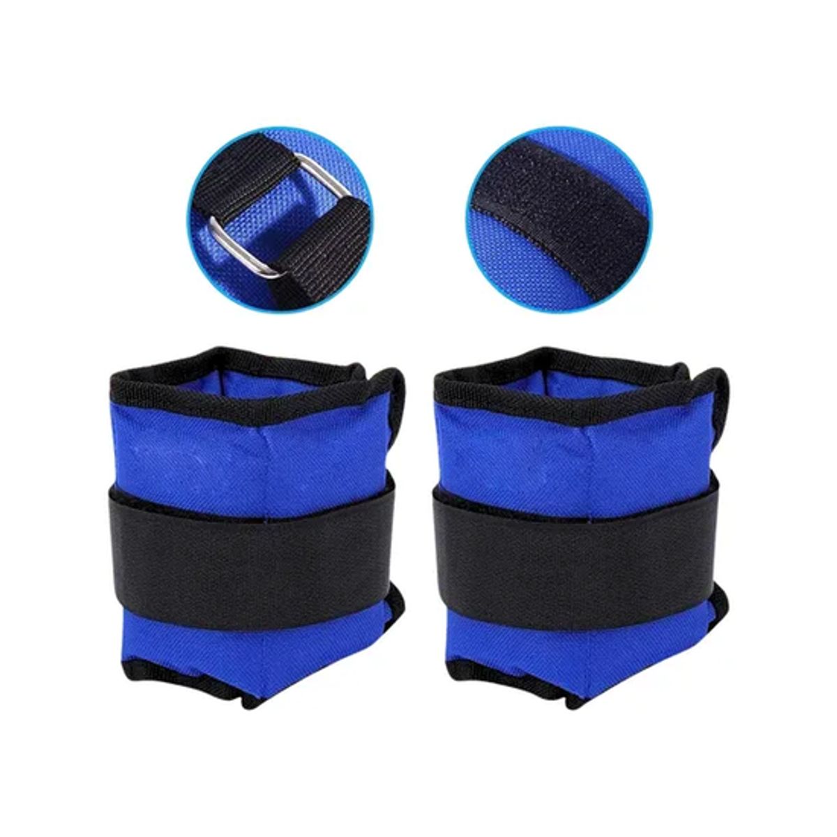 GENERICO - Par de pesas tobilleramuñequera de 05kg cu total 1kg colo