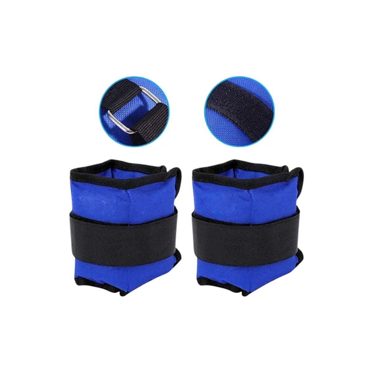 GENERICO - Par de pesas tobilleramuñequera de 05kg cu total 1kg colo