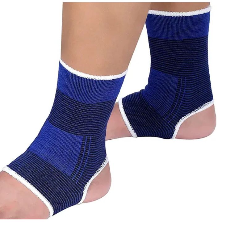 GENERICO - Par de tobilleras deportiva compresión con fibra de cobre