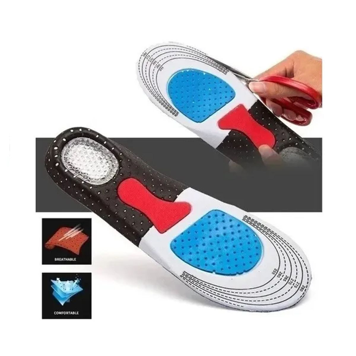 GENERICO - Plantillas silicona gel ajustables plantillas ortopedicas