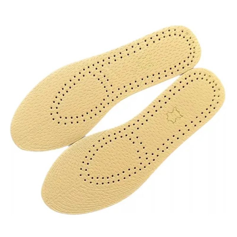 GENERICO - Plantillas de cuero anti transpirable ultra finas 2 pares co