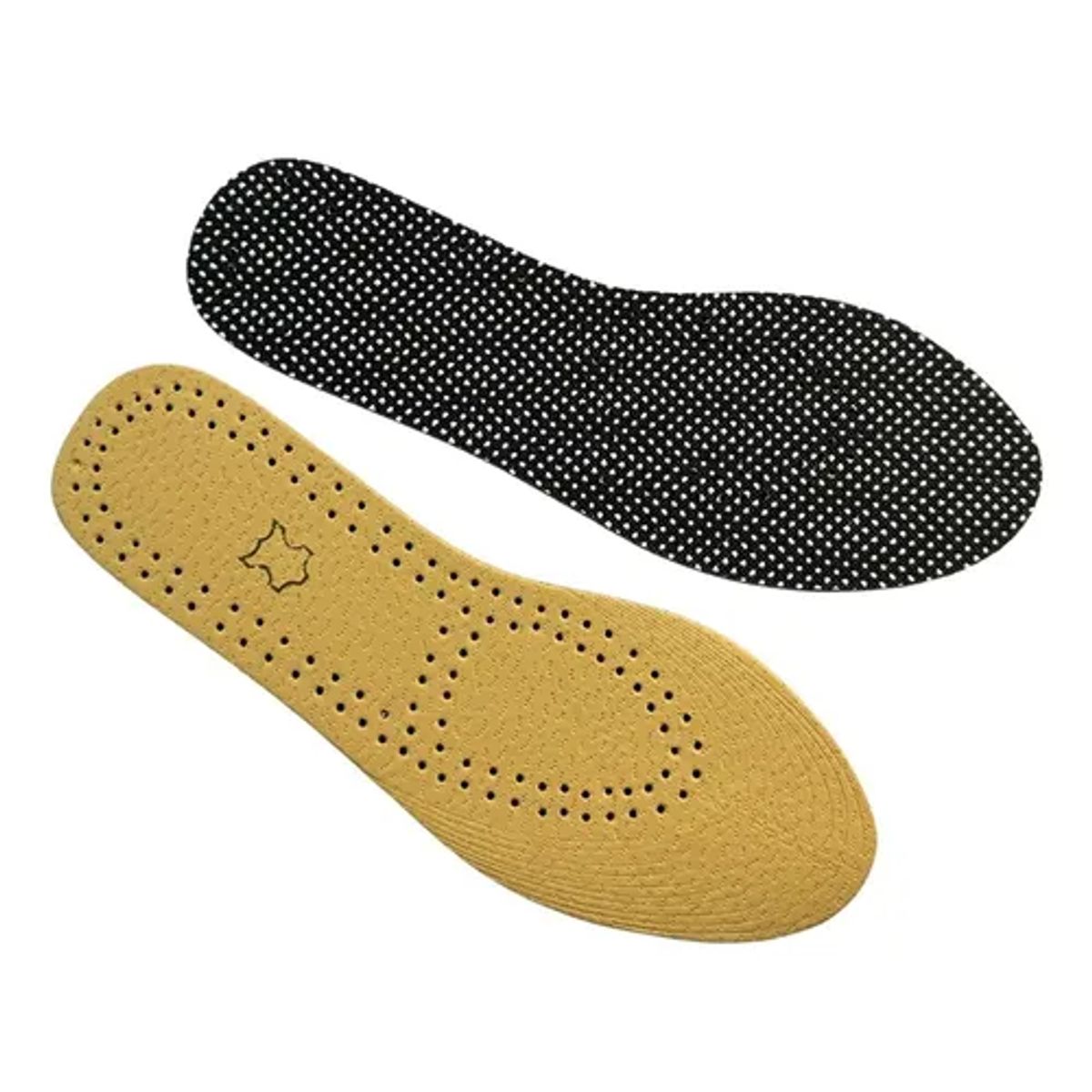 GENERICO - Plantillas de cuero anti transpirable ultra finas 2 pares co