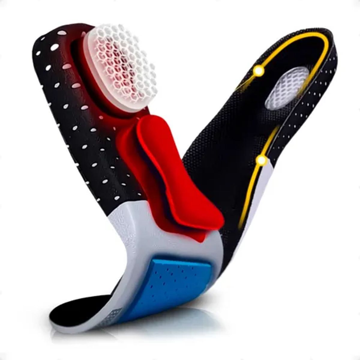 GENERICO - Plantilla anatómica ortopédica cómoda de gel antiimpacto co