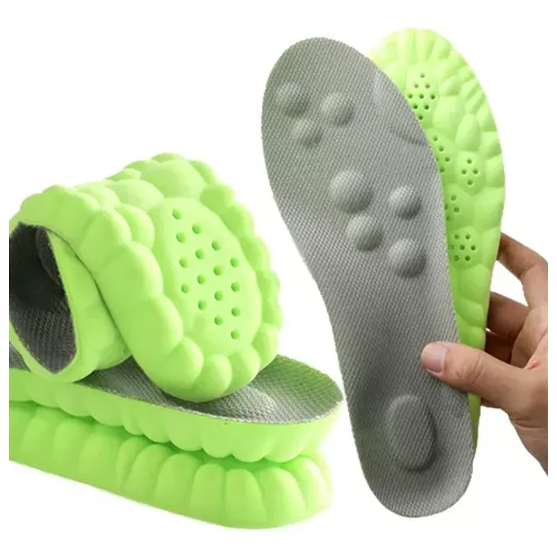 GENERICO - 2 pares de plantillas deportivas elásticas de silicona 4d 39