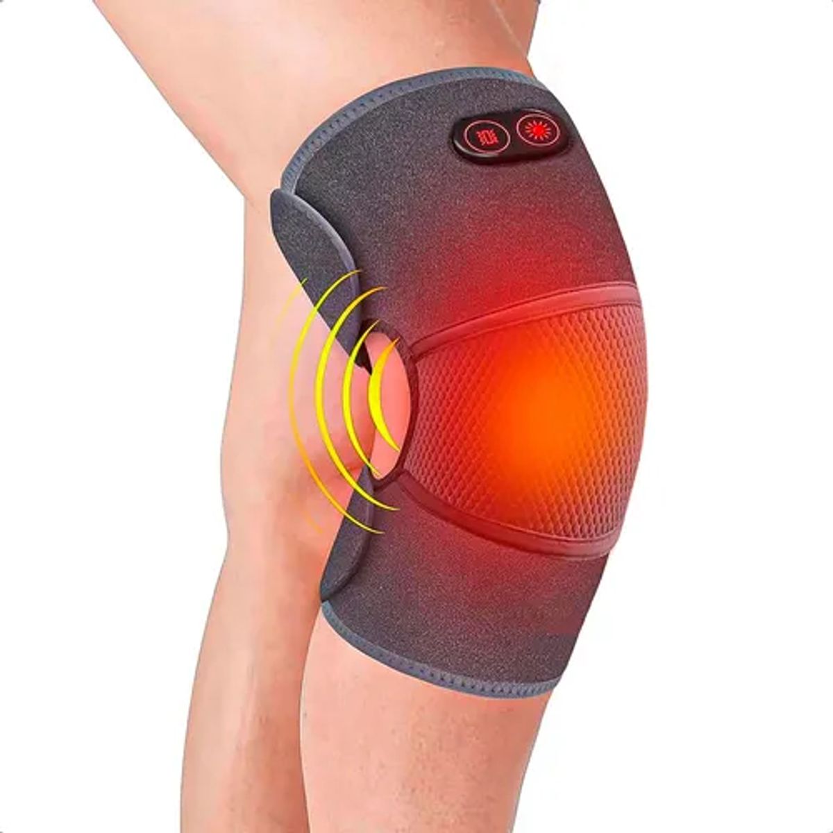 GENERICO - Rodillera calentadora masajeador de rodilla color gris