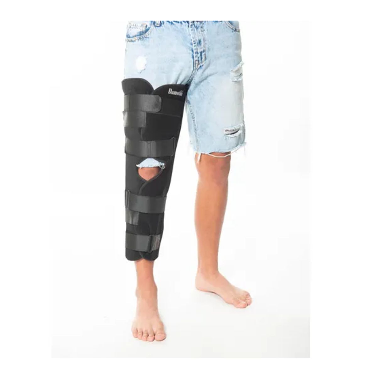 GENERICO - Inmovilizador de rodilla bilateral ajustable damothi talla s