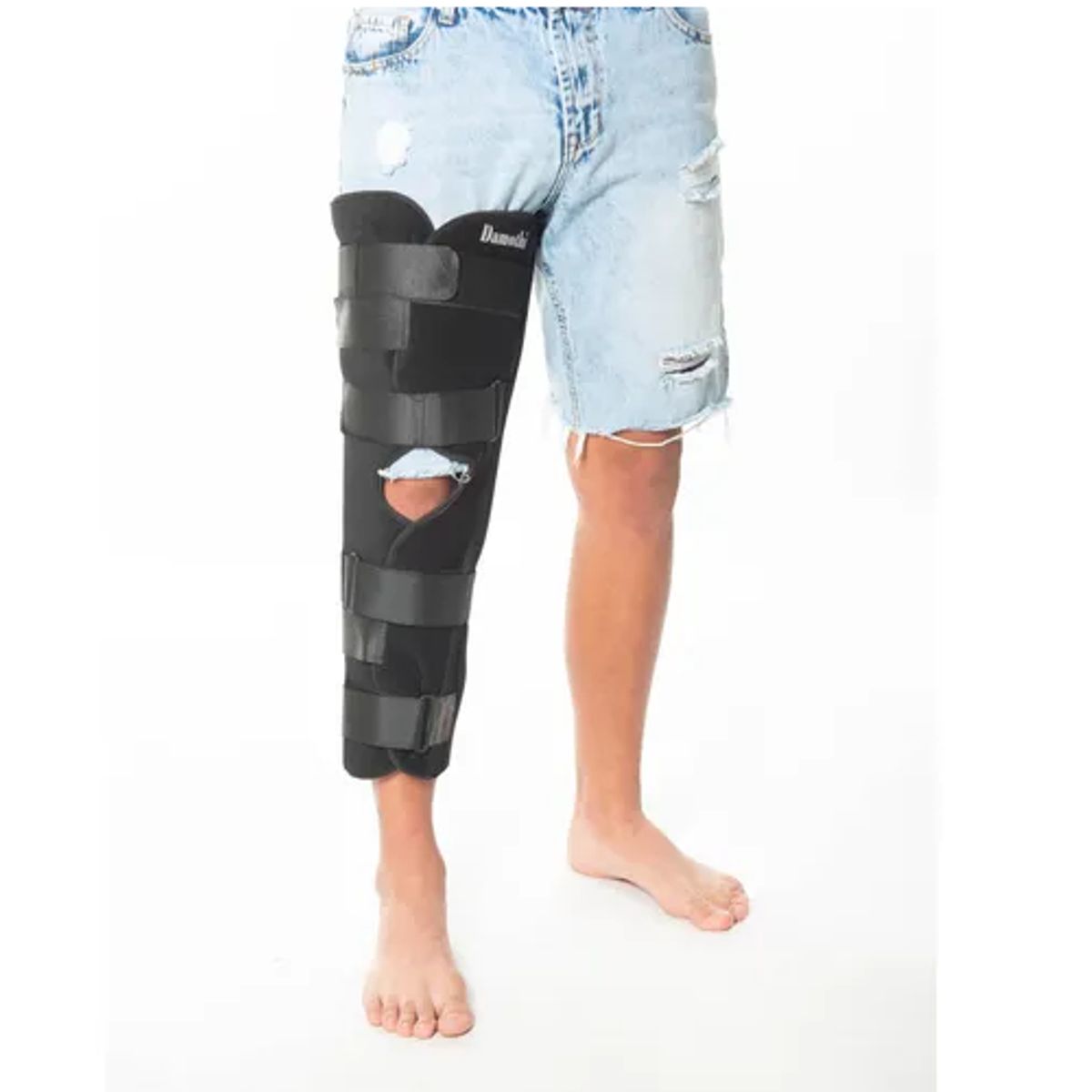 GENERICO - Inmovilizador de rodilla bilateral ajustable damothi talla x