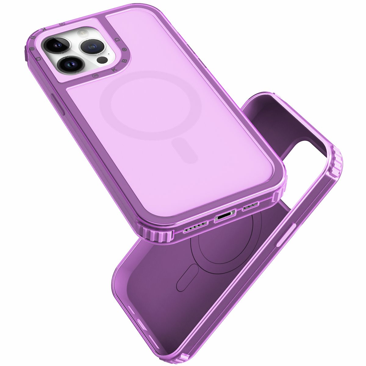 KBOD - Carcasa 360 de 3 Piezas Kbod Urban Play Magnetic Para iPhone 12 y 12 Pro Lila