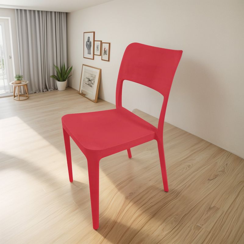 DVP - Silla Plástica Minimal Roja Dvp