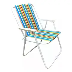 GENERICO - Silla de playa plegable multicolor