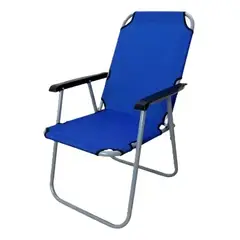 GENERICO - Sillas plegables portátiles para camping y playa azules