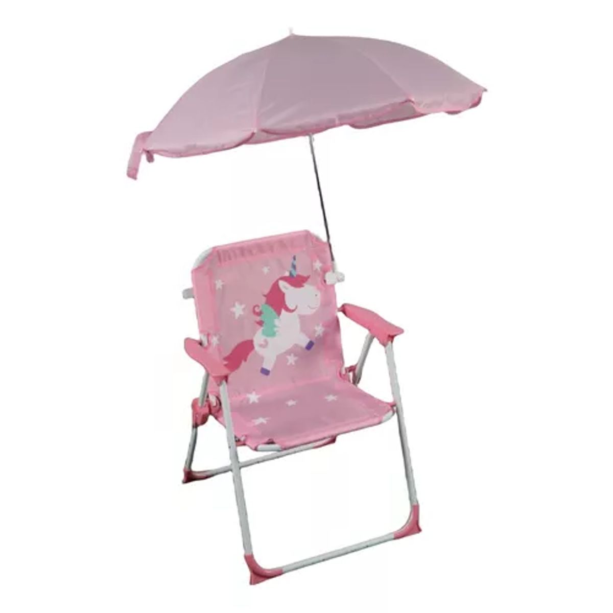 GENERICO - Silla plegable camping animales niños csombrilla rosada