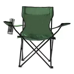 GENERICO - Silla resistente e impermeable plegable cportavasos verdes