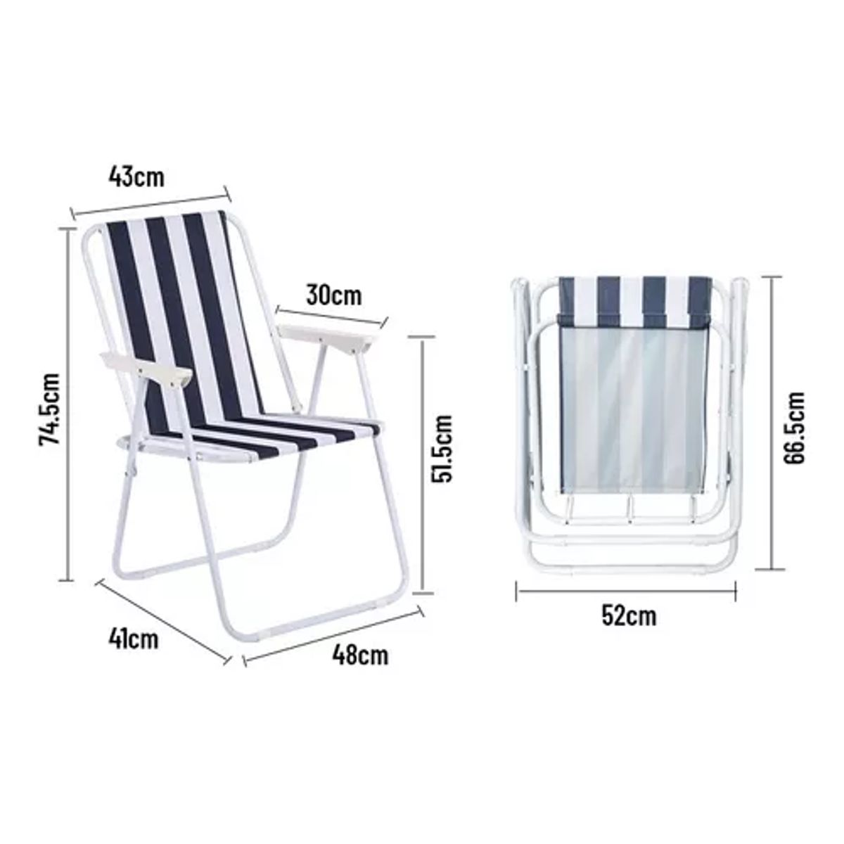 GENERICO - Silla portátil de playa plegable violeta