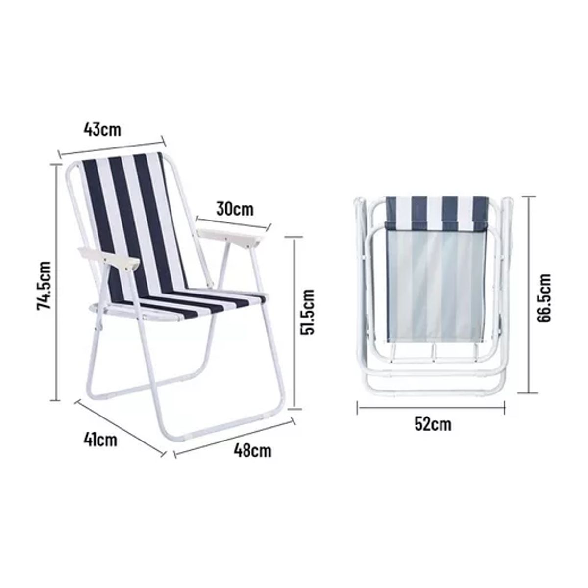 GENERICO - Silla portátil de playa plegable violeta